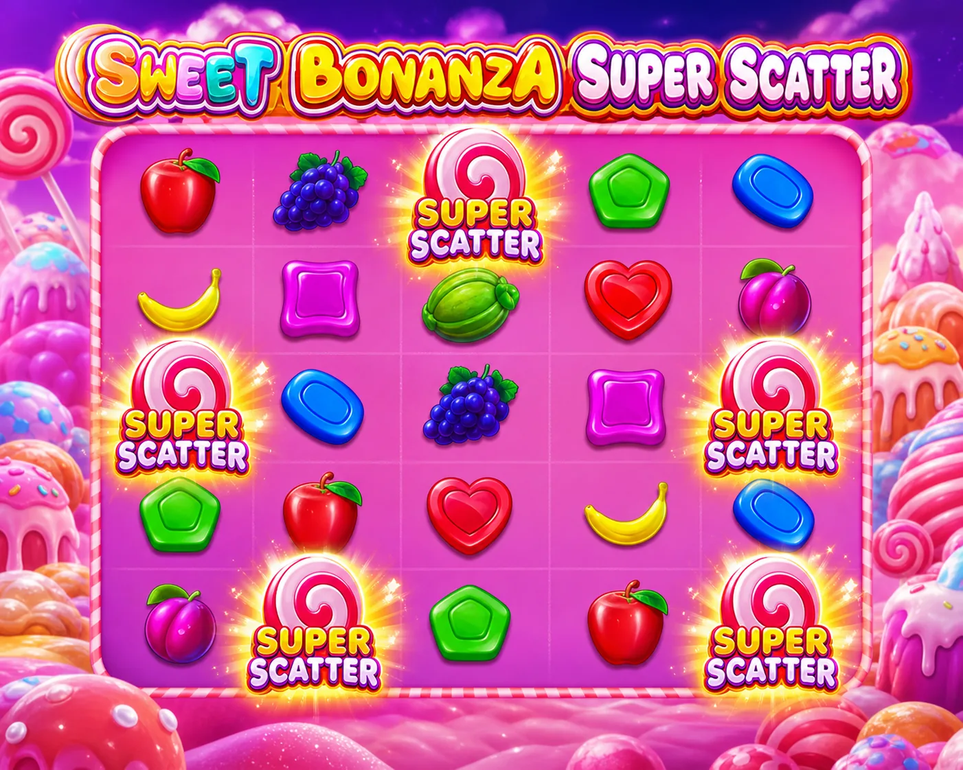 Casibom Sweet Bonanza Super Scatter oyun görseli
